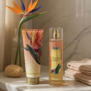 Bath & Body Works Bahamas Passionfruit & Banana Flower Body Care Gift Set NWT